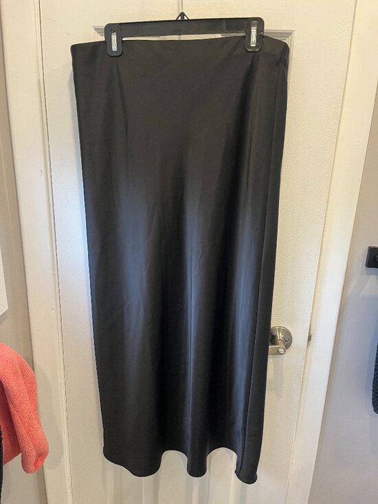 Zara Dresses & Skirts - Zara Satin Effect Midi Skirt Size XL New with Tags